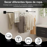 Maxbell Wall Mounted Clothesline Clothes Airer Laundry for Air Drying Clothing