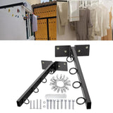 Maxbell Wall Mounted Clothesline Clothes Airer Laundry for Air Drying Clothing