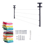 Maxbell Wall Mounted Clothesline Clothes Airer Laundry for Air Drying Clothing