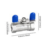 Maxbell Water Shut Off Valve for Water Treatment Aquaculture Cold Water Supply Lines 6.35mm