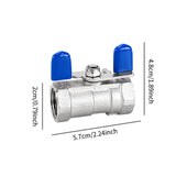 Maxbell Water Shut Off Valve for Water Treatment Aquaculture Cold Water Supply Lines 12.7mm