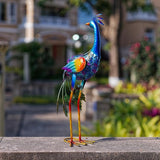 Maxbell Peacock Statue DIY Decorative Craft Animal Sculpture for Garden Balcony Lawn