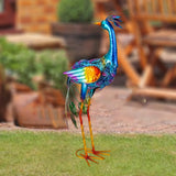 Maxbell Peacock Statue DIY Decorative Craft Animal Sculpture for Garden Balcony Lawn