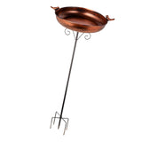 Maxbell Outdoor Bird Bath Novelty Easy to Assemble with Stake for Outside Lawn Patio