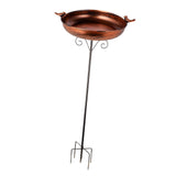 Maxbell Outdoor Bird Bath Novelty Easy to Assemble with Stake for Outside Lawn Patio