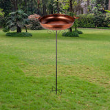 Maxbell Outdoor Bird Bath Novelty Easy to Assemble with Stake for Outside Lawn Patio