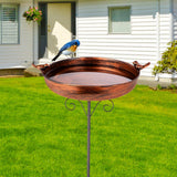 Maxbell Outdoor Bird Bath Novelty Easy to Assemble with Stake for Outside Lawn Patio