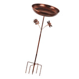 Maxbell Garden Bird Bath Novelty Stand Weatherproof 5 Pronged Base for Lawn Backyard
