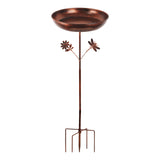 Maxbell Garden Bird Bath Novelty Stand Weatherproof 5 Pronged Base for Lawn Backyard