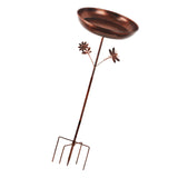Maxbell Garden Bird Bath Novelty Stand Weatherproof 5 Pronged Base for Lawn Backyard