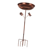 Maxbell Garden Bird Bath Novelty Stand Weatherproof 5 Pronged Base for Lawn Backyard