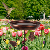 Maxbell Garden Standing Bird Bath for Wild Bird Watchers Multifunctional 13x33.8inch