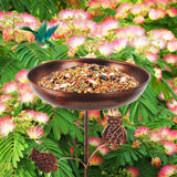 Maxbell Garden Standing Bird Bath for Wild Bird Watchers Multifunctional 13x33.8inch