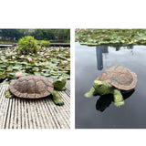 Maxbell Garden Turtle Statue Fake Tortoise Ornament for Outdoor Courtyard