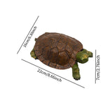 Maxbell Garden Turtle Statue Fake Tortoise Ornament for Outdoor Courtyard