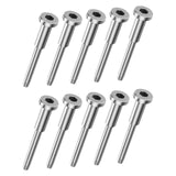 Maxbell 10Pcs Invisible Cable Railing Kit 1/8" Invisible Receiver and Swage Stud End