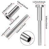 Maxbell 10Pcs Invisible Cable Railing Kit 1/8" Invisible Receiver and Swage Stud End