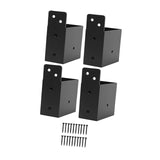 Maxbell 4Pcs Pergola Brackets with Screws Hardware for 2x4 Wood Posts Gazebo Sunroom