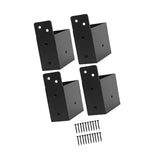 Maxbell 4Pcs Pergola Brackets with Screws Hardware for 2x4 Wood Posts Gazebo Sunroom