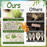 Maxbell 15x Plant Label Signs Reusable Plant Labels for Garden Potted Plants Flowers