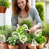 Maxbell 15x Plant Label Signs Reusable Plant Labels for Garden Potted Plants Flowers