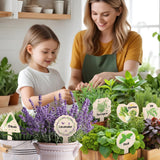 Maxbell 15x Plant Label Signs Reusable Plant Labels for Garden Potted Plants Flowers