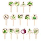 Maxbell 15x Plant Label Signs Reusable Plant Labels for Garden Potted Plants Flowers