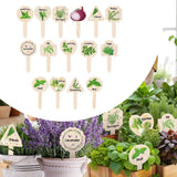 Maxbell 15x Plant Label Signs Reusable Plant Labels for Garden Potted Plants Flowers