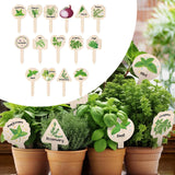 Maxbell 15x Plant Label Signs Reusable Plant Labels for Garden Potted Plants Flowers