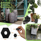 Maxbell 10 Pieces Invisible Pot Feet for Indoor Outdoor Planters Easy to Use Hexagon