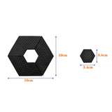 Maxbell 10 Pieces Invisible Pot Feet for Indoor Outdoor Planters Easy to Use Hexagon