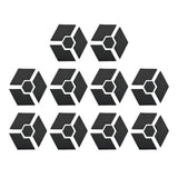 Maxbell 10 Pieces Invisible Pot Feet for Indoor Outdoor Planters Easy to Use Hexagon