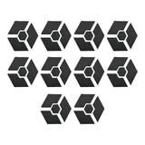 Maxbell 10 Pieces Invisible Pot Feet for Indoor Outdoor Planters Easy to Use Hexagon