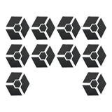 Maxbell 10 Pieces Invisible Pot Feet for Indoor Outdoor Planters Easy to Use Hexagon