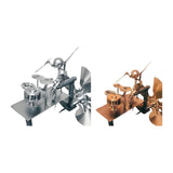 Maxbell Drummer Windmill Wind Sculpture Decoration Art Sculpture for Home Patio Lawn Gold