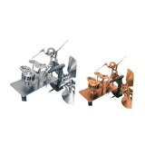 Maxbell Drummer Windmill Wind Sculpture Decoration Art Sculpture for Home Patio Lawn Gold