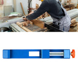 Maxbell Adjustable Cutting Machine Base Guide Professional Sturdy Wood Cutting Guide Blue Red Knob