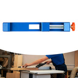 Maxbell Adjustable Cutting Machine Base Guide Professional Sturdy Wood Cutting Guide Blue Red Knob