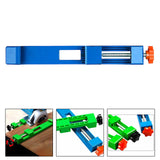 Maxbell Adjustable Cutting Machine Base Guide Professional Sturdy Wood Cutting Guide Blue Red Knob