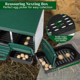 Chicken Nesting Box Easy Egg Collection Laying Box for Hens Poultry Chickens