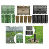 Maxbell 5Pcs Expandable Plant Cover Garden Lawn Saplings Tree Trunk Guard Protectors Green