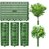 Maxbell 5Pcs Expandable Plant Cover Garden Lawn Saplings Tree Trunk Guard Protectors Green