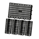 Maxbell 5Pcs Expandable Plant Cover Garden Lawn Saplings Tree Trunk Guard Protectors Black