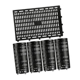 Maxbell 5Pcs Expandable Plant Cover Garden Lawn Saplings Tree Trunk Guard Protectors Black