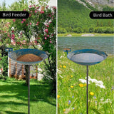 Maxbell Outdoor Bird Feeder Easy to Clean Sturdy Bird Bath for Backyard Yard Outdoor