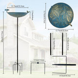 Maxbell Outdoor Bird Feeder Easy to Clean Sturdy Bird Bath for Backyard Yard Outdoor