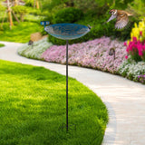 Maxbell Outdoor Bird Feeder Easy to Clean Sturdy Bird Bath for Backyard Yard Outdoor