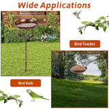 Maxbell Garden Bird Bath Versatile Garden Decor for Lawn Backyard Courtyard
