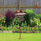 Maxbell Garden Bird Bath Versatile Garden Decor for Lawn Backyard Courtyard