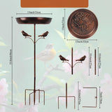 Maxbell Garden Bird Bath Versatile Garden Decor for Lawn Backyard Courtyard